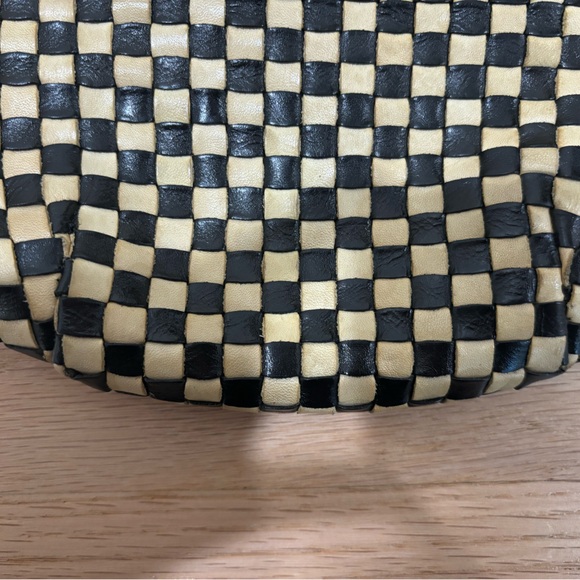 Clare V Checkered Black and Tan Crossbody Bag - Picture 8 of 11